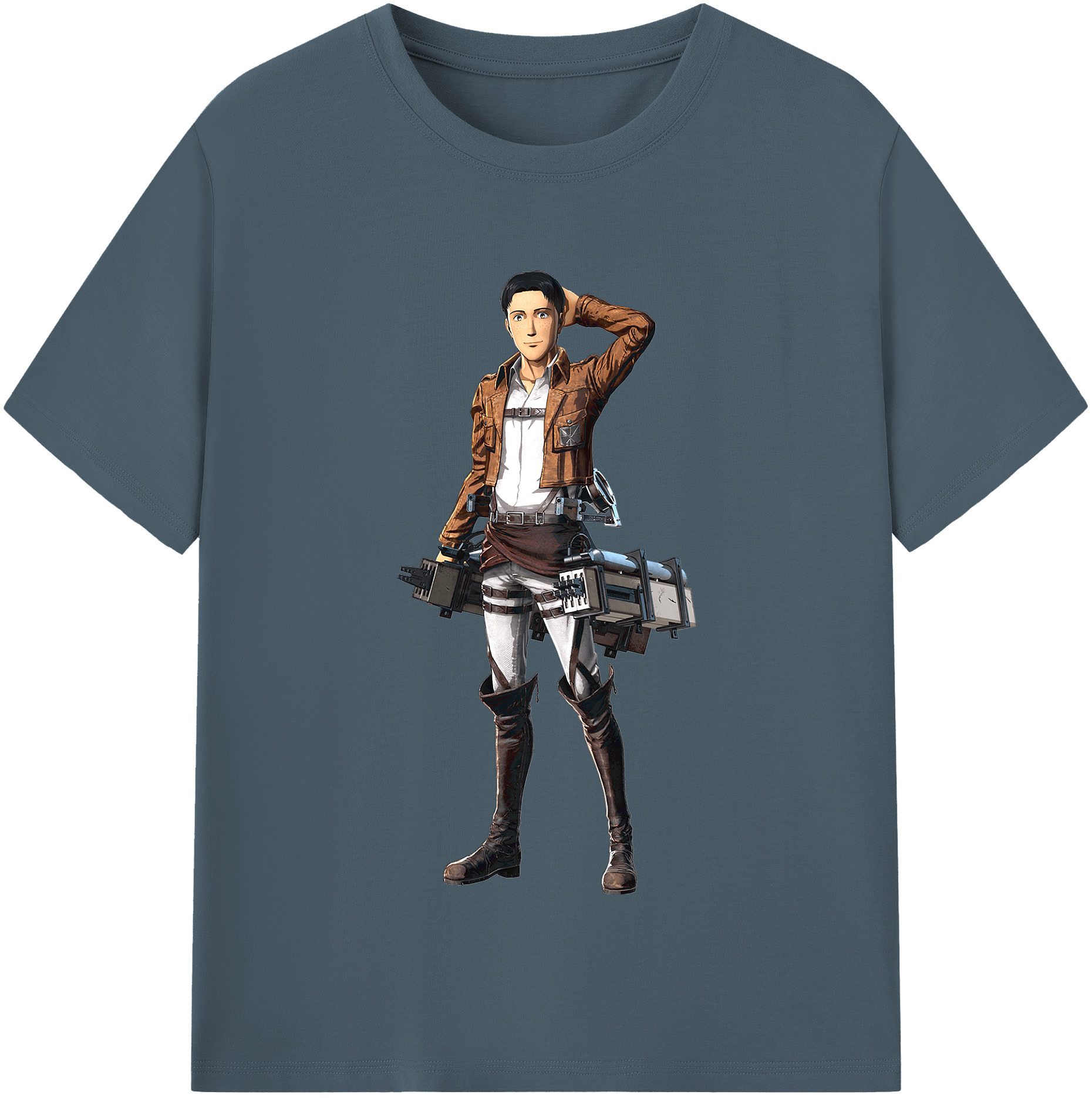 （画像用） 進撃の巨人 Attack on Titan 綿100％半袖Tシャツ（フロントプリント）